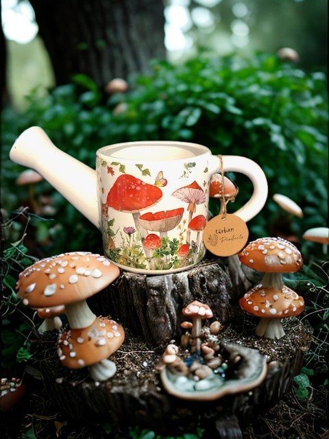 Ceramic Watering Can Planter