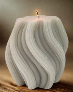 Swirl Vanilla Candle 8cm