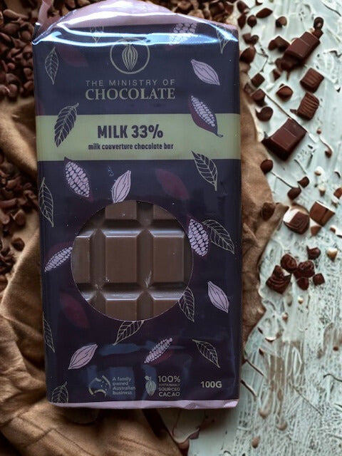 The Ministry of Chocolate Milk 33% - 100g Milk Chocolate Bar